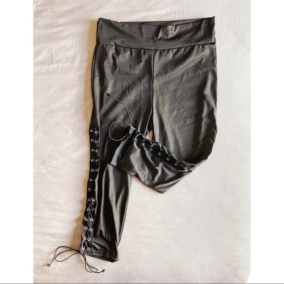 Lace skinny crop leggings - Picture 5 of 7